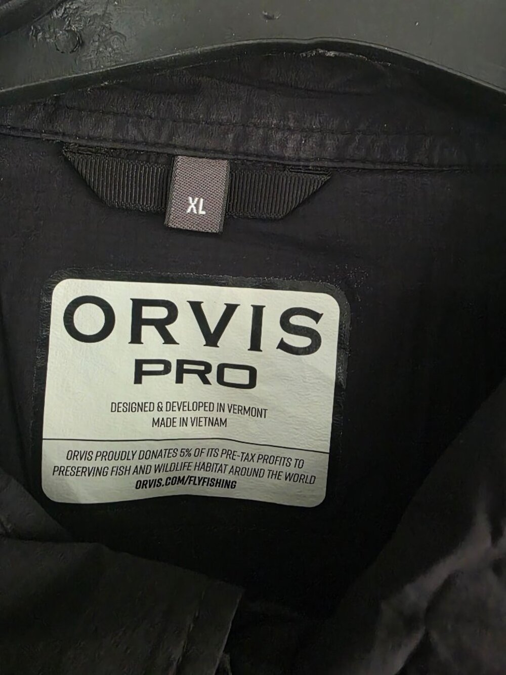 Orvis PRO Men’s XL Black Lightweight Outdoor Jacket Fly Fishing - Picture 2 of 3
